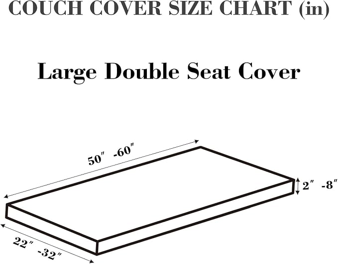 Couch Covers for 2 Cushion Sofa Pet Friendly Couch Cushion Covers Universal - Image 2