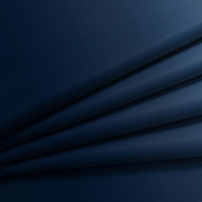 Yakamok Blue and Greyish White Ombre Curtains, Room Darkening Gradient Color - Image 5