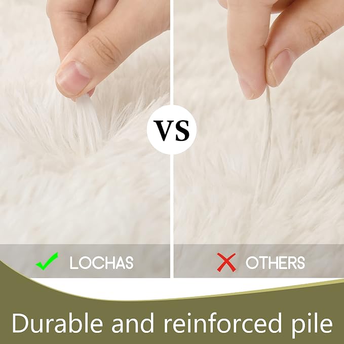 LOCHAS Ultra Soft Indoor Modern Area Rugs Fluffy Living Room Carpets - Image 6