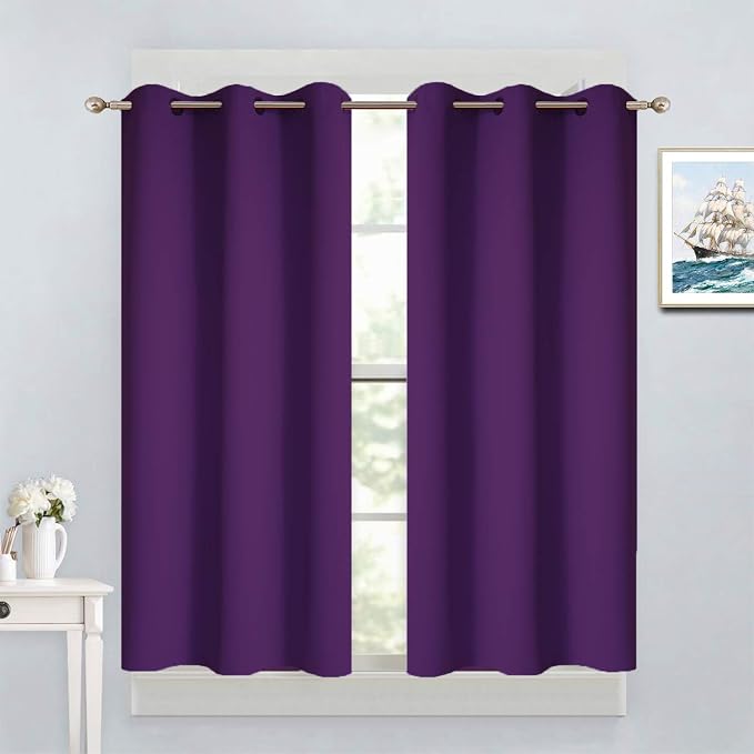 Yakamok Blackout Curtains Room Darkening Thermal Insulated Grommet top Window by Yakamok