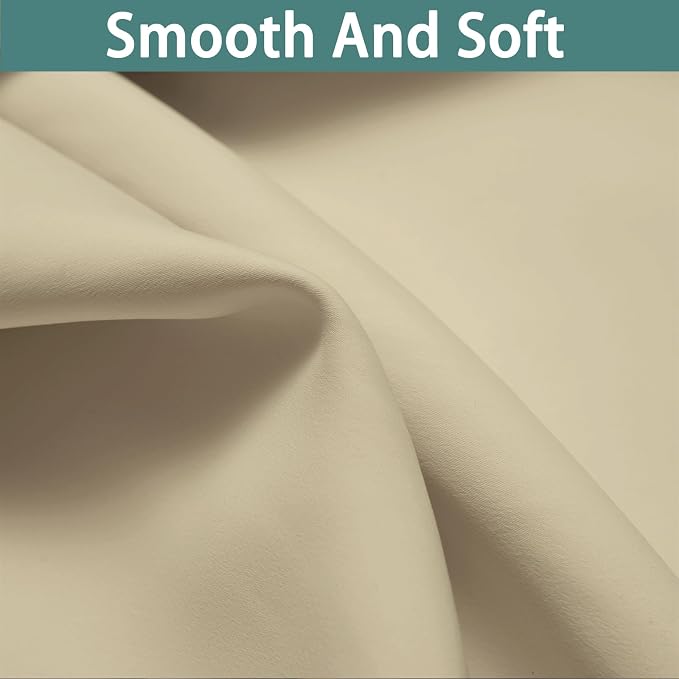 Yakamok 100% Blackout Thermal Insulated Grommet Curtains, Noise Reducing - Image 7