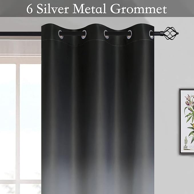 SimpleHome Ombre Room Darkening Curtains - Image 2