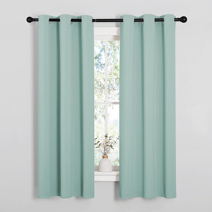 NICETOWN Kitchen Curtain Panels Blackout Draperies, Thermal Insulated Solid by NICETOWN
