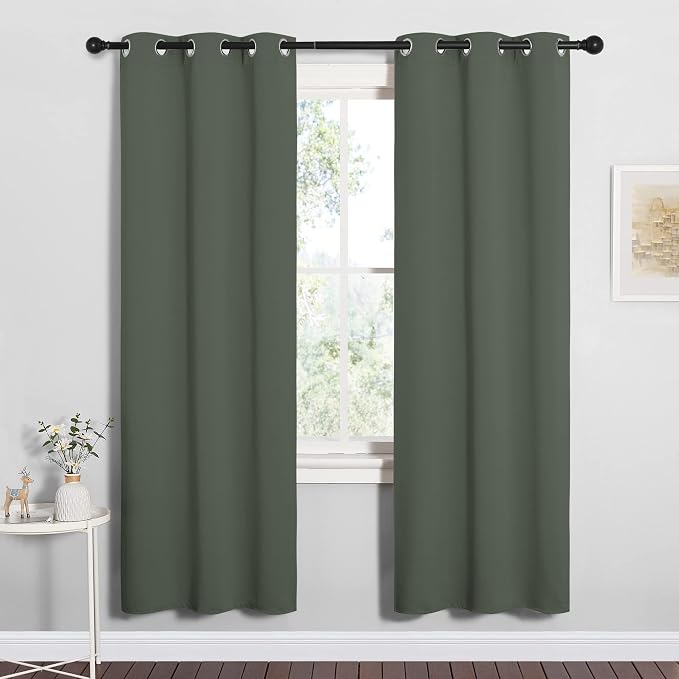 NICETOWN Thermal Insulated Curtains Blackout Draperies, Window Treatment Solid - Image 7