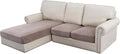 H.VERSAILTEX Velvet Stretch Sectional Sofa Covers by HVERSAILTEX