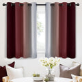 SimpleHome Ombre Room Darkening Curtains 36 inches Length by SimpleHome