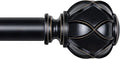 KAMANINA 1 Inch Curtain Rod Telescoping Single Drapery Rod 36 to 72 Inches by KAMANINA