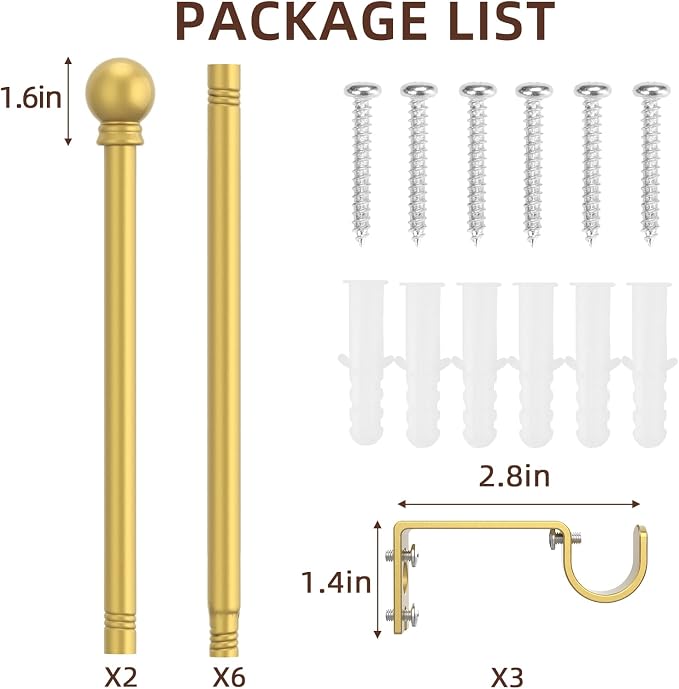 SMODBRODRE Curtain Rods for Window 32 to 120 - Image 6