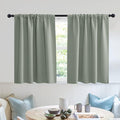 RYB HOME Blackout Bathroom Window Curtains, Short Thermal Insulated Heat by RYBHOME