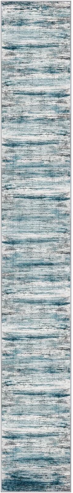 KOZYFLY Modern Abstract Hallway Runner Rug, 2.6x18 Washable Rug Runner Non-Slip - Image 8