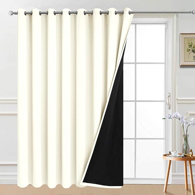 Yakamok Extra Wide 100% Blackout Full Shading Curtains by Yakamok