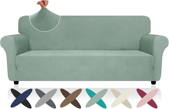 ZNSAYOTX Super Stretch Couch Cover, New Striped Sofa Covers Fitted Slipcovers by ZNSAYOTX