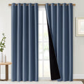 NICETOWN 100% Blackout Curtains 84 inches Long, Pair of Energy Smart & Noise by NICETOWN