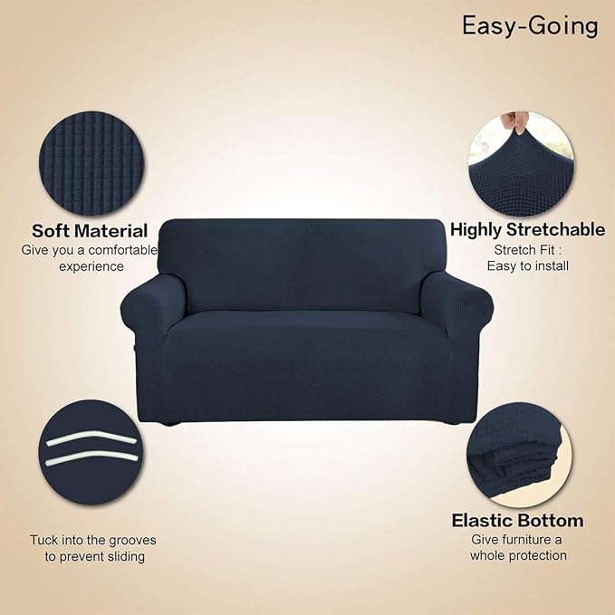 Easy-Going Stretch Loveseat Slipcover 1-Piece Sofa Cover Furniture Protector - Image 3