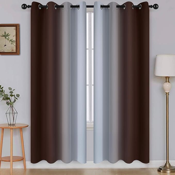 SimpleHome Ombre Room Darkening Curtains by SimpleHome