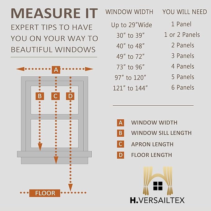 H.VERSAILTEX Linen Curtains Natural Linen Blended Curtain Panels - Image 8