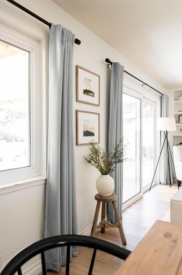 100% Blackout Shield Linen Blackout Curtains - Image 5