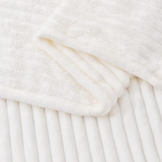 BEDELITE Fleece Blanket King Size – 3D Ribbed Jacquard Soft and Warm Decorative - Image 7