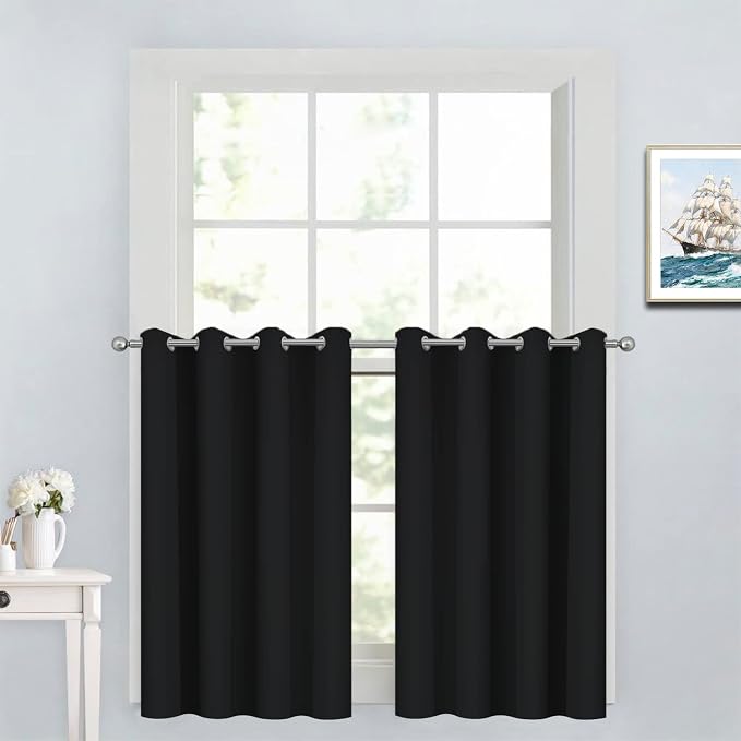Yakamok Functional Thermal Insulated Eyelet Top Room Darkening Curtain Panels by Yakamok
