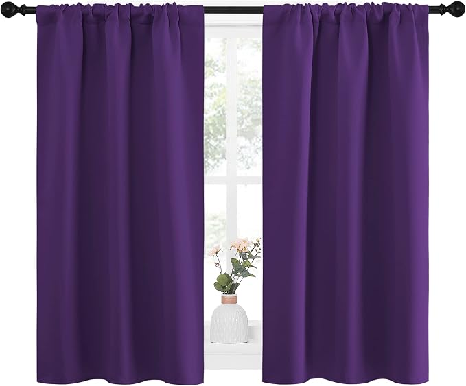 NICETOWN Kitchen Curtains Blackout Drapes & Curtains, Energy Smart Window - Image 2