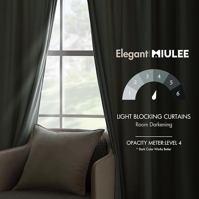 MIULEE Velvet Curtains 84 inches - Image 5