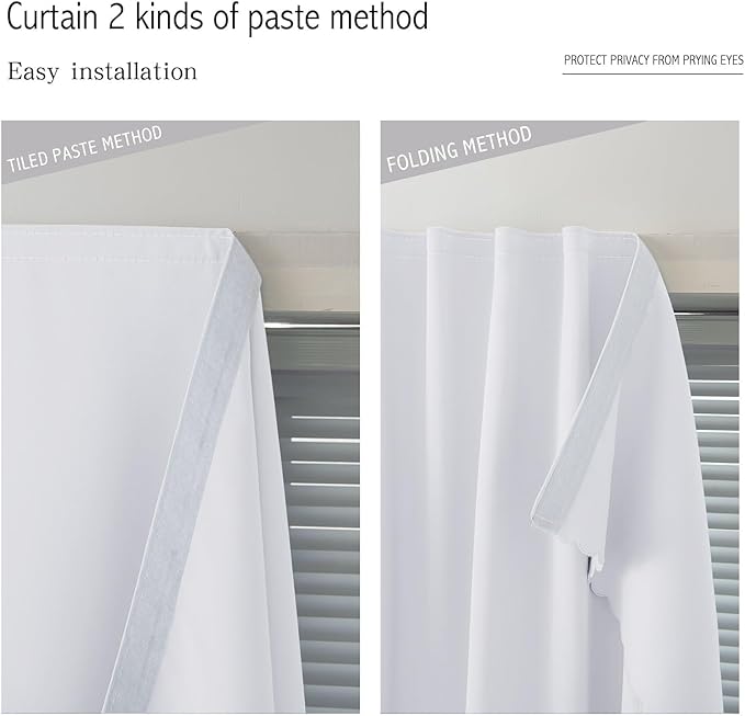 self Adhesive Curtains Portable Blackout Curtain Simple and Easy to Install - Image 6