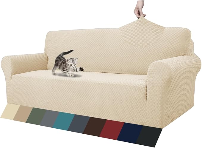 ZNSAYOTX 1 Piece Jacquard Couch Covers by ZNSAYOTX