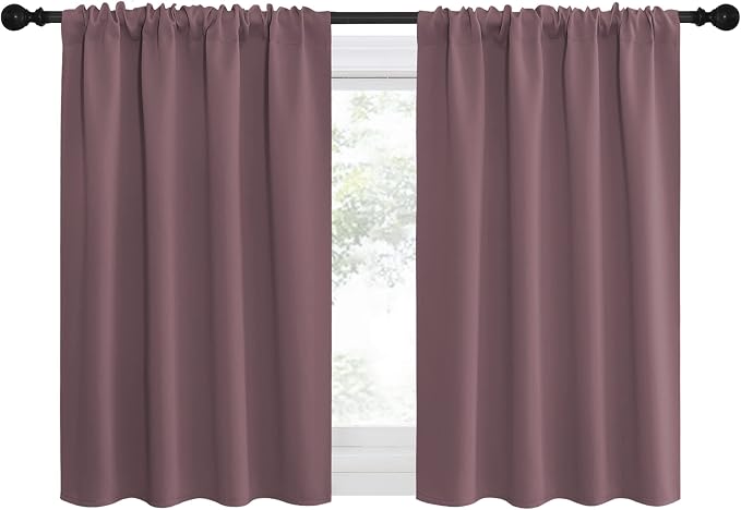 NICETOWN Kitchen Curtains, Short Blackout Curtains & Drapes, Small Window - Image 2