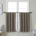 Simplebrand Ava Latte Short 36 Inches Blackout Curtain 2 Panels Set, Half by Simplebrand