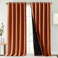 NICETOWN Full Shading Curtains for Windows, Super Heavy-Duty Black Lined by NICETOWN