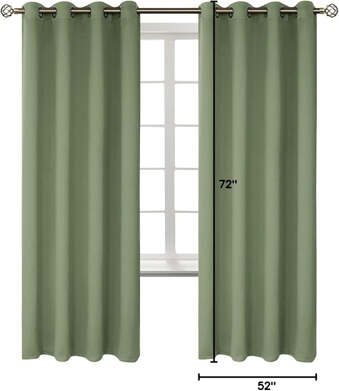 BGment Room Darkening Curtains 72 Inches Long - Image 8