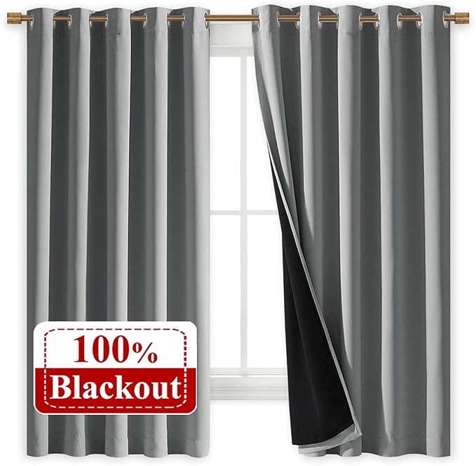NICETOWN 100% Blackout Curtains by NICETOWN