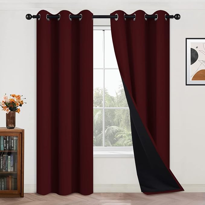 Yakamok 84 Inch Long 100% Blackout Curtains by Yakamok