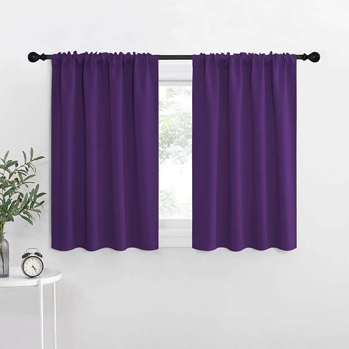 NICETOWN Blackout Curtains for RV Windows, Royal Purple, 2 Panels, Room by NICETOWN