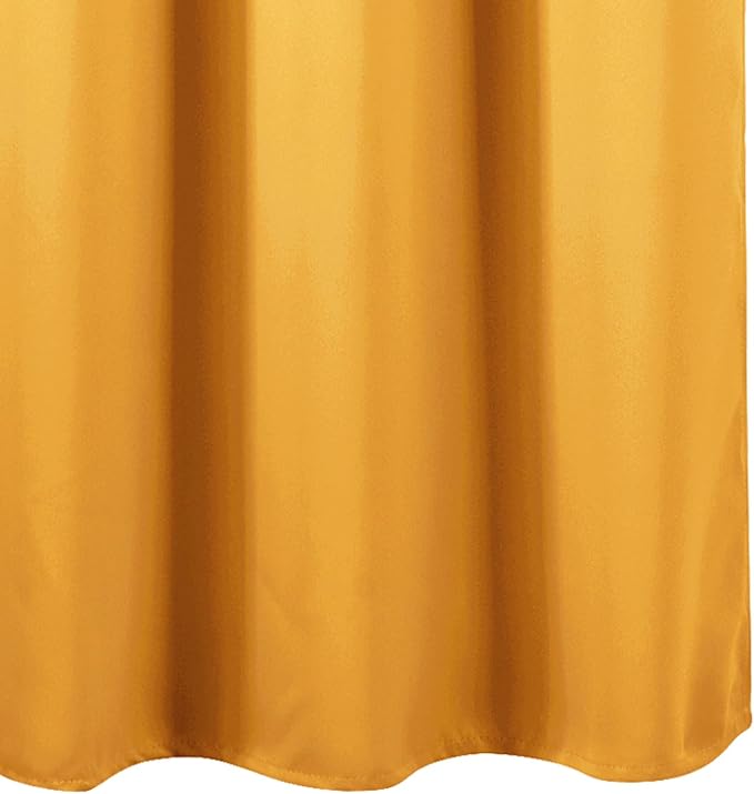 LEMOMO Blackout Curtains 66 x 54 Inch Long Yellow Curtains Set of 2 Panels Room - Image 8