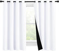 NICETOWN 100% Blackout Curtains 57 inches Long, Double-Deck Completely Blackout by NICETOWN