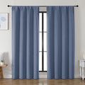 Simplebrand Ava Denim Blackout Curtains by Simplebrand