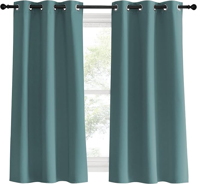 NICETOWN Modern Blackout Curtains Noise Reducing, 2 Panels, W34 x L60 -Inch - Image 2