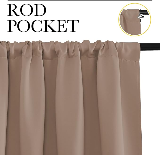NICETOWN Kitchen Window Blackout Curtains - Image 3