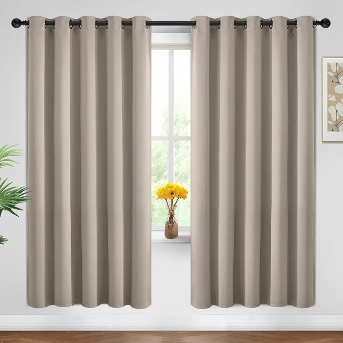 Yakamok Blackout Curtains Room Darkening Thermal Insulated Window Panels by Yakamok
