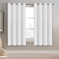 H.VERSAILTEX White Window Curtains 63 Inch Length Thermal Insulated Window by HVERSAILTEX