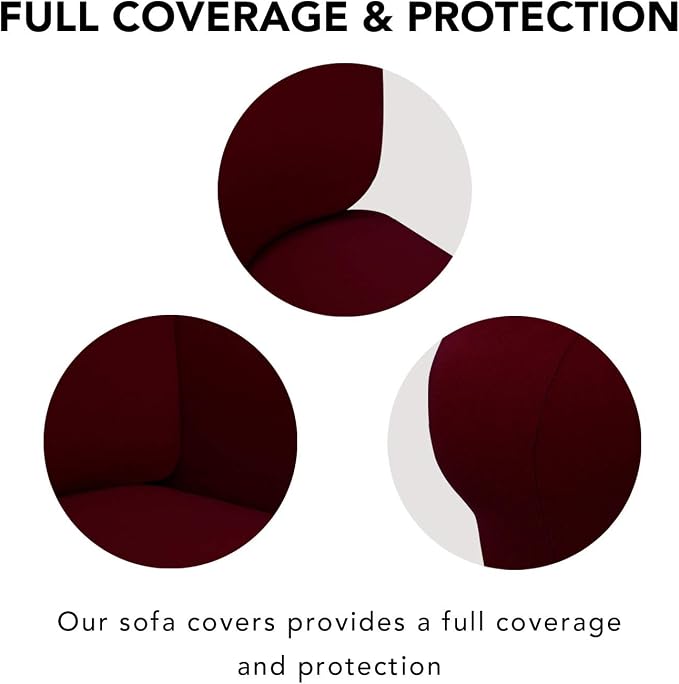 PureFit Super Stretch Sofa Slipcover – Spandex Non Slip Soft Couch Sofa Cover - Image 3