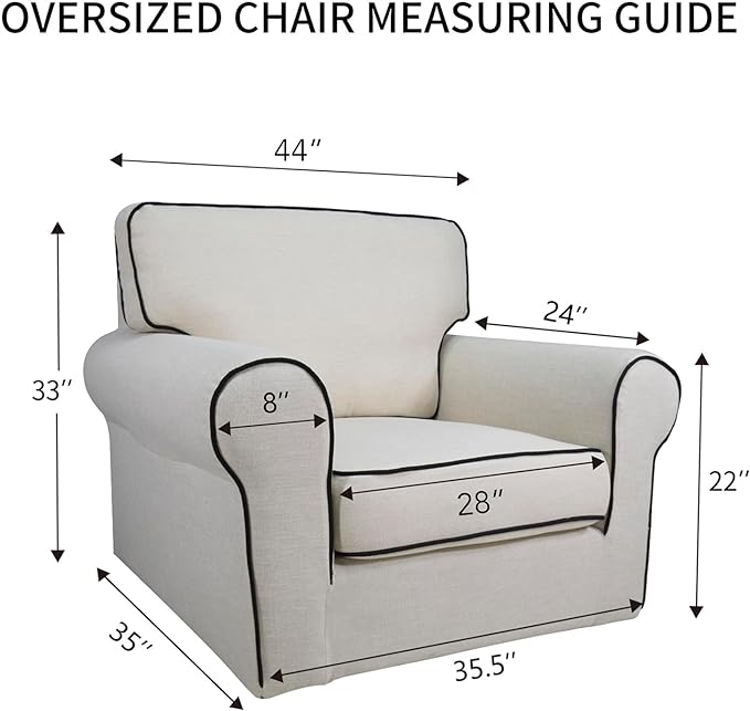 PureFit Super Stretch Sofa Slipcover – Spandex Non Slip Soft Couch Sofa Cover - Image 6
