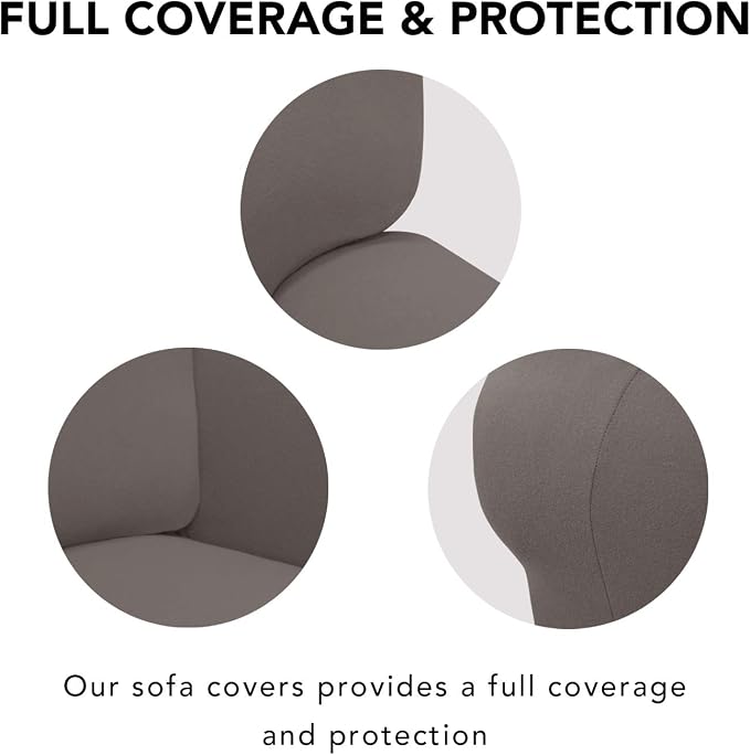 PureFit Super Stretch Sofa Slipcover – Spandex Non Slip Soft Couch Sofa Cover - Image 3