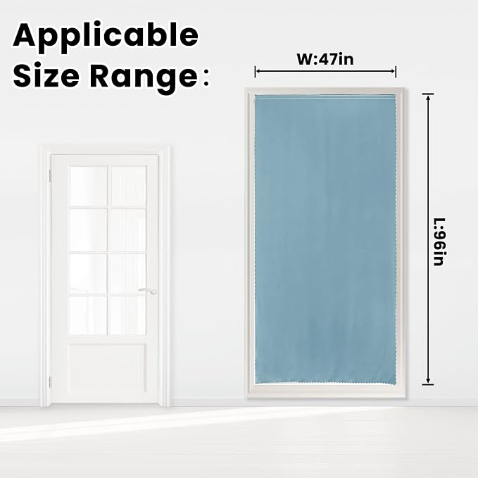 Self Adhesive Curtains, Portable Blackout Curtains Fabric Curtains - Image 7