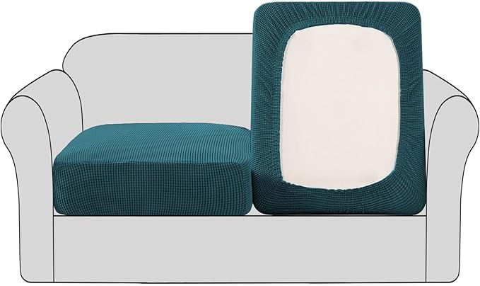 H.VERSAILTEX High Stretch Couch Cushion Covers, Chair Sofa Seat Slipcovers by HVERSAILTEX