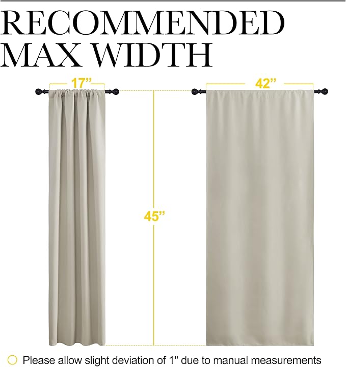 NICETOWN Blackout Curtains for Living Curtains, Room Darkening Window Curtain - Image 7