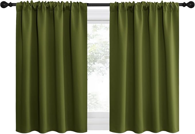 NICETOWN 2 Panels Blackout Curtains, Rod Pocket Thermal Insulated Drapes by NICETOWN