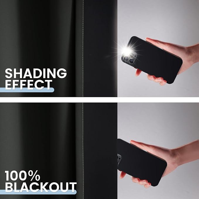 SimpleHome Ombre 100% Blackout Curtains - Image 5