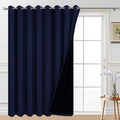 Yakamok 100% Blackout Sliding Door Curtains, Thermal Insulated Grommet Full by Yakamok